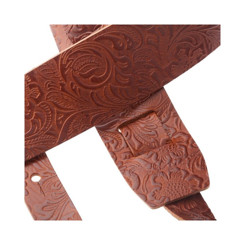 Holes HC Embossed Flores Marrone 6 cm