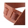 Holes HC Embossed Flores Marrone 6 cm