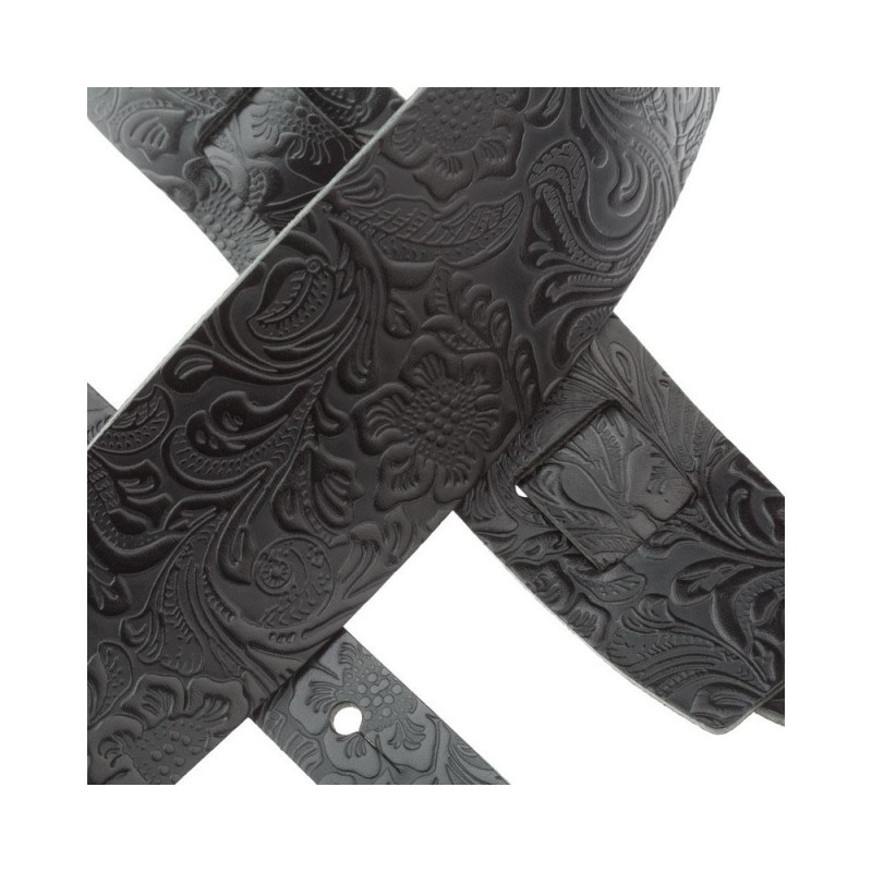 Holes HC Embossed Flores Nero 8 cm