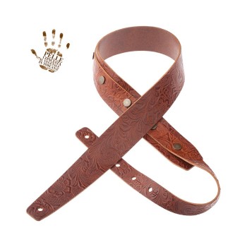 Buttons BC Embossed Flores Marrone 5 cm