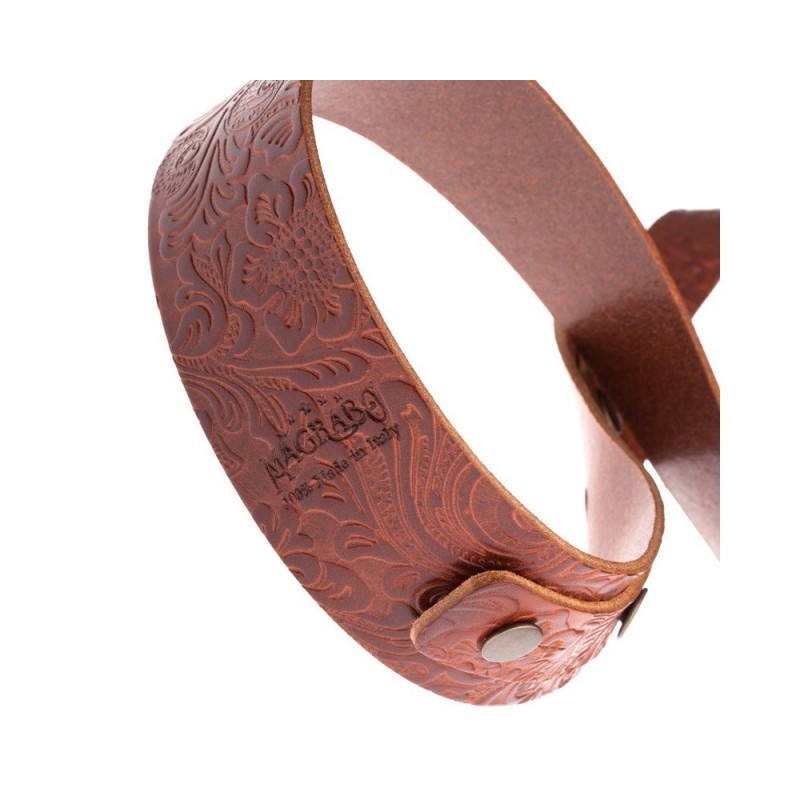 Buttons BC Embossed Flores Marrone 5 cm