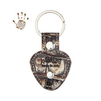 Portachiavi KC1 Embossed Cocco Dalma Argento