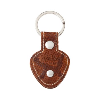 Portachiavi KC1 Embossed Snake Marrone Chiaro