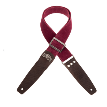 Stripe SC Cotton Washed Bordeaux 5 cm terminali Twinkle Grigio, fibbia Recta Argento