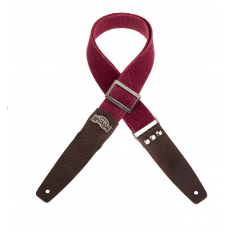 Stripe SC Cotton Washed Bordeaux 5 cm terminali Twinkle Grigio, fibbia Recta Argento