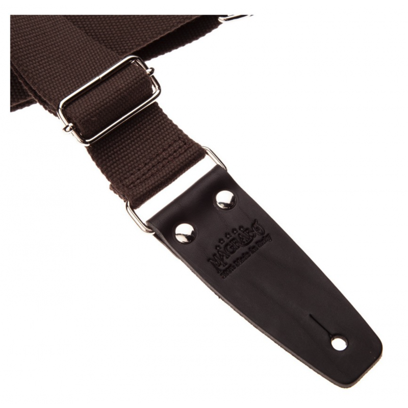 Stripe SC Entry Marrone 5 cm terminali Nero fibbia Argento