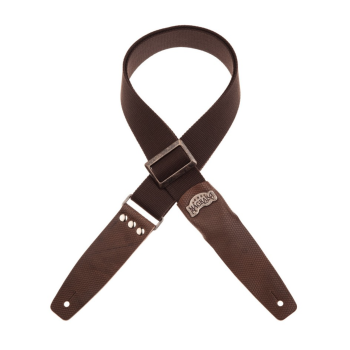 Stripe SC Cotton Marrone 5 cm terminali Twinkle Grigio, fibbia Recta Argento