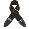 Stripe SC Cotton Nero 8 cm terminali Core Nero, fibbia Recta Ottone