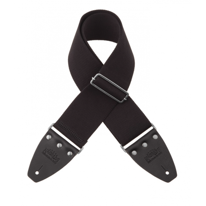 Stripe SC Entry Nero 8 cm terminali Nero fibbia Argento