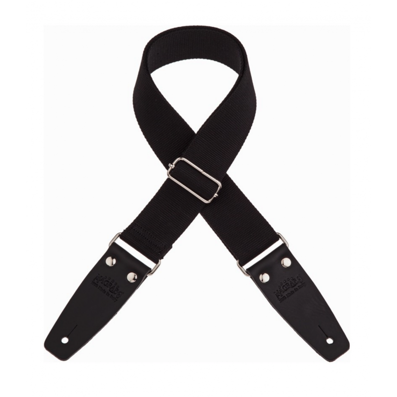 Stripe SC Entry Nero 5 cm terminali Nero fibbia Argento