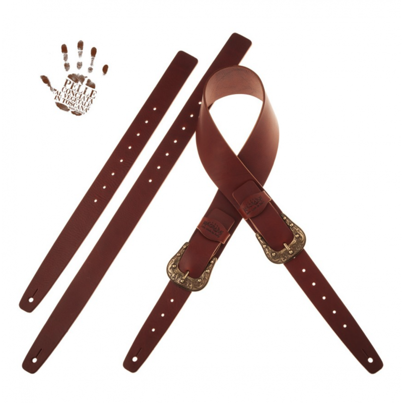 Twin Buckle TC Core Marrone Scuro 7 cm fibbie Sun Ottone