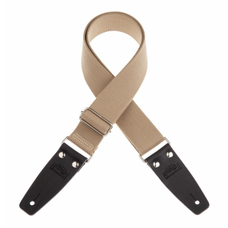 Stripe SC Entry Beige 5 cm terminali Nero fibbia Argento