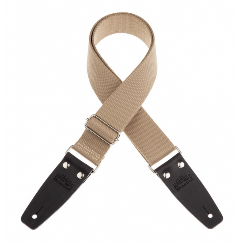 Stripe SC Entry Beige 5 cm terminali Nero fibbia Argento