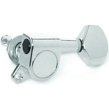 MH AE105 CR – Set Meccaniche in linea L6 per chitarra elettrica – Cromata