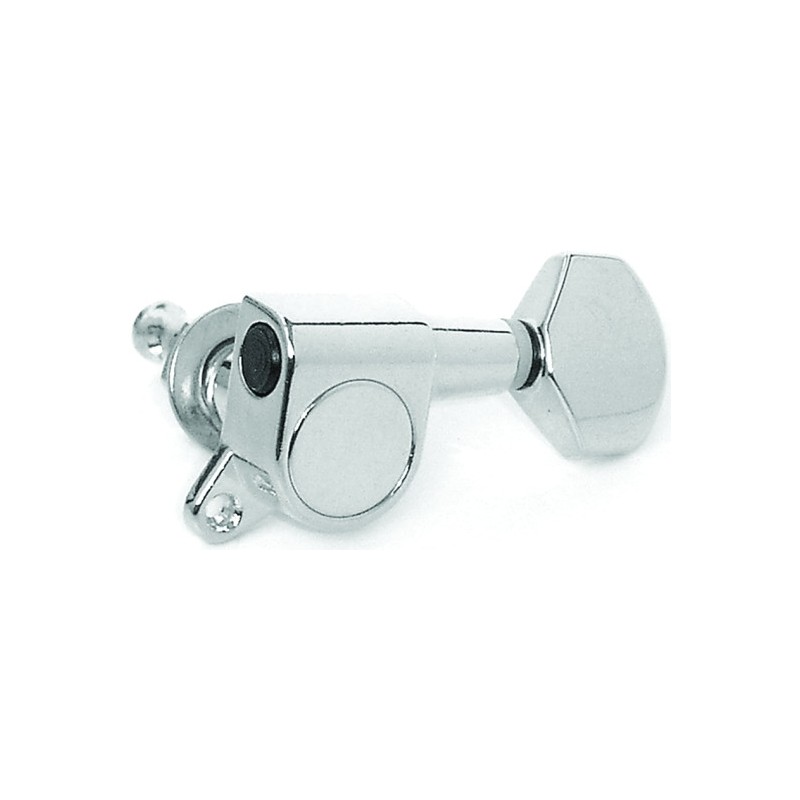 MH AE105 CR – Set Meccaniche in linea L6 per chitarra elettrica – Cromata