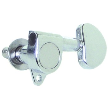 MH AE104 CR – Set meccaniche L3+R3 per chitarra elettrica/acustica – Cromate