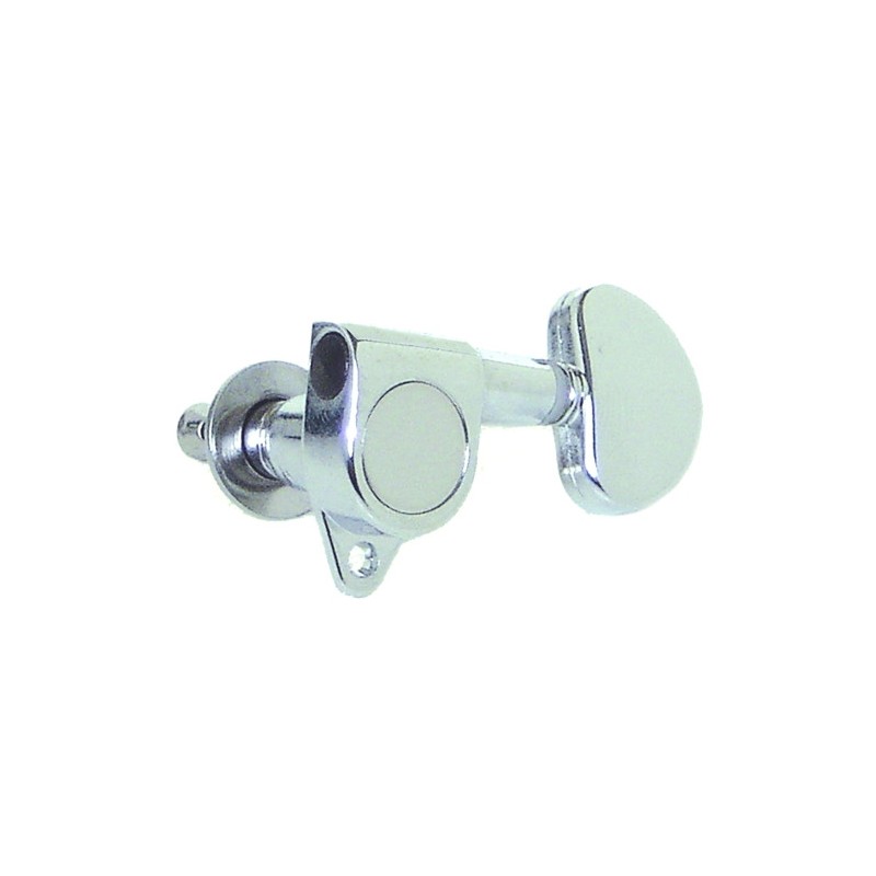 MH AE104 CR – Set meccaniche L3+R3 per chitarra elettrica/acustica – Cromate