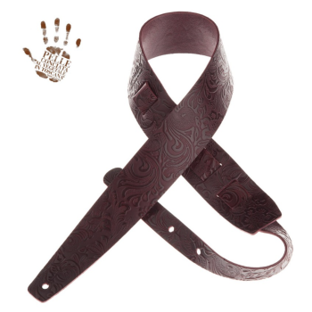 Holes HC Embossed Flores Bordeaux 6 cm