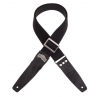 Stripe SC Cotton Nero 5 cm terminali Twinkle Nero, fibbia Recta Argento