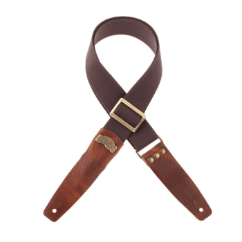 Stripe SC Cotton Marrone 5 cm terminali Twinkle Marrone, fibbia Recta Ottone