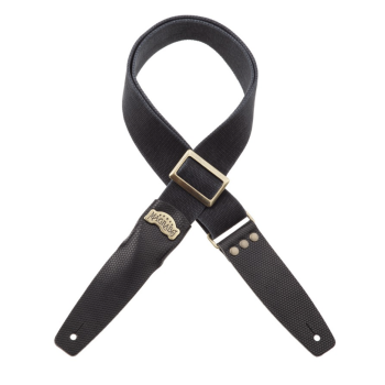 Stripe SC Cotton Washed Nero 5 cm terminali Twinkle Nero, fibbia Recta Ottone