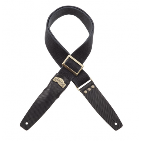 Stripe SC Cotton Washed Nero 5 cm terminali Twinkle Nero, fibbia Recta Ottone