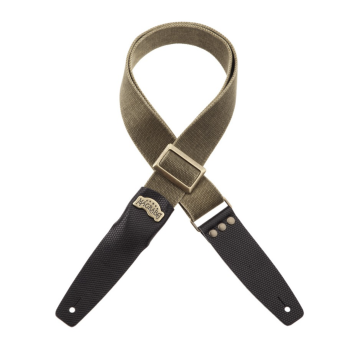 Stripe SC Cotton Washed Verde Oliva 5 cm terminali Twinkle Nero, fibbia Recta Ottone