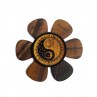 Pick puck yin yang wood