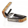 Capotasto black chrome inserto AAA hawaiian koa