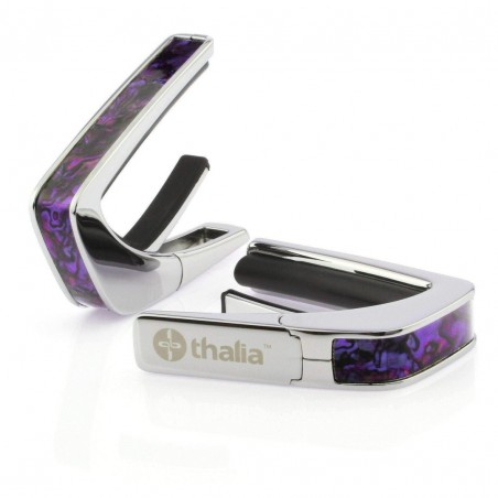 Capotasto cromato inserto purple paua