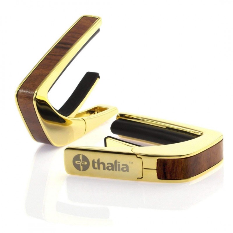Capotasto gold 24k inserto santos rosewood