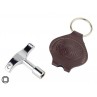 Chiave batteria a T con custodia in pelle