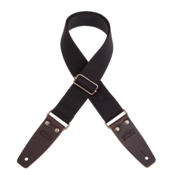 Stripe SC Entry Nero 5 cm terminali Marrone Scuro fibbia Ottone Antic