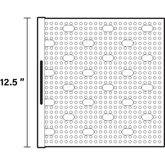 Temple DUO-17 Pedalboard - Gunmetal
