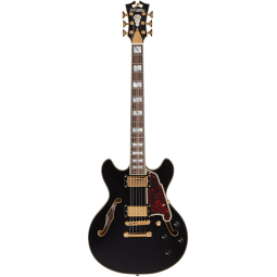 D'Angelico EXCEL MINI DC (with stop-bar tailpiece) BLACK