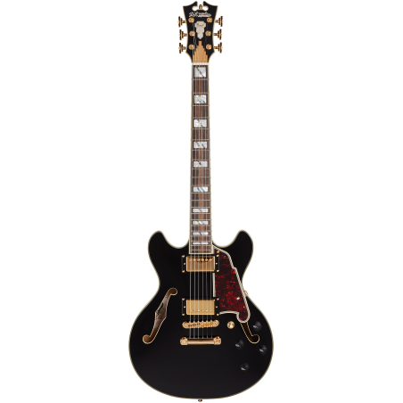 D'Angelico EXCEL MINI DC (with stop-bar tailpiece) BLACK