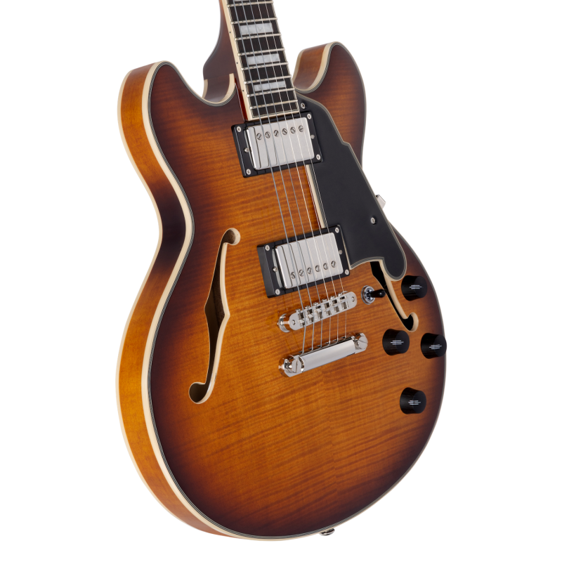 D'Angelico PREMIER MINI DC - Dark Iced Tea Burst