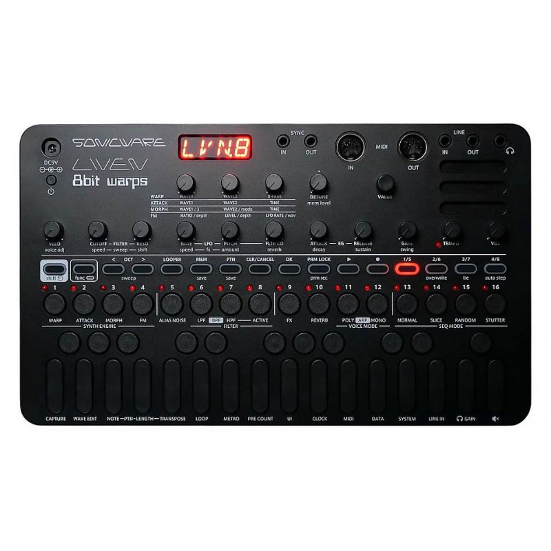 Sonicware Liven 8Bit Warps Black Edition