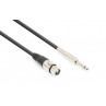 CX314-6 Cable XLR F-6.3 Mono 6.0m