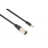 CX318-05 Cable XLR M-3.5 St. 0.5m