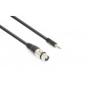 CX320-05 Cable XLR F-3.5 St. 0.5m