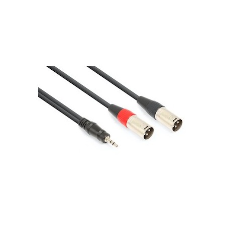 CX322-1 Cable 2xXLR M- 3.5 St. 1.5m