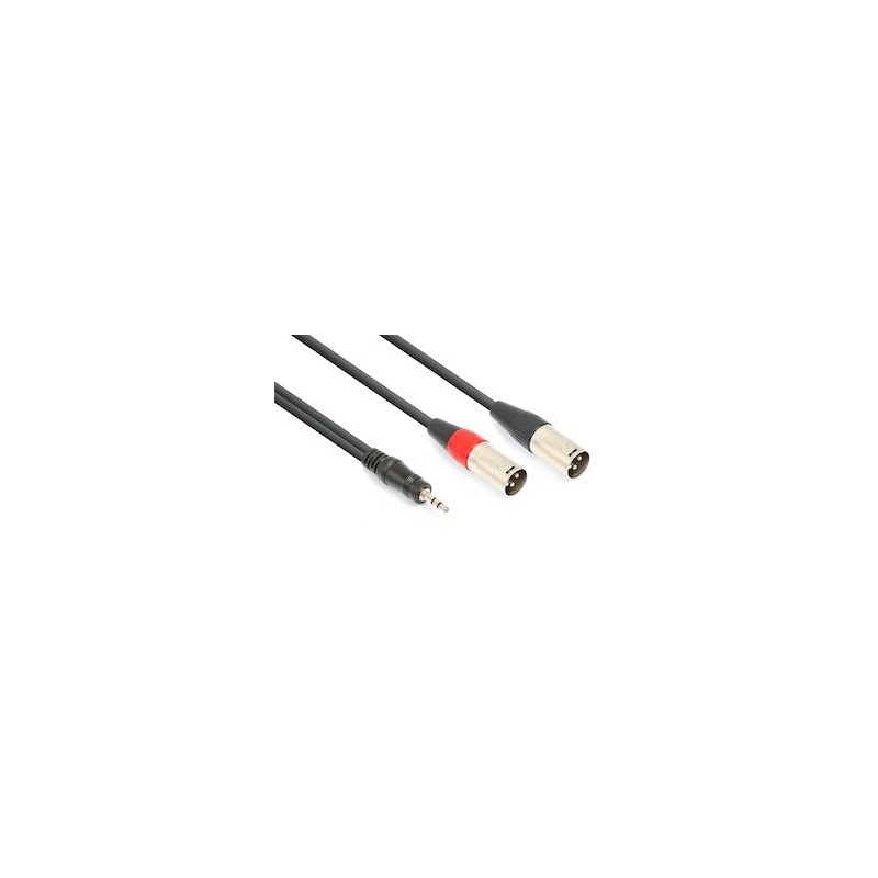 CX322-1 Cable 2xXLR M- 3.5 St. 1.5m