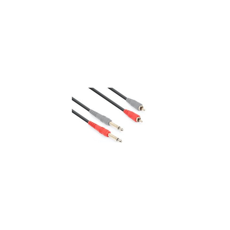 CX324-3 Cable 2x6.3M-2xRCA M 3.0m