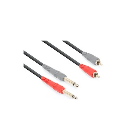 CX324-3 Cable 2x6.3M-2xRCA M 3.0m