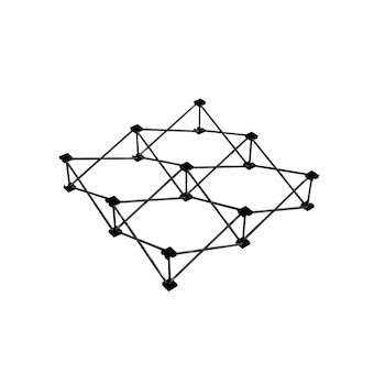 Spider D750 Risers 1x1 Black 20cm 