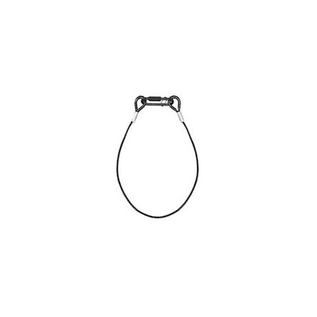 SAF75 Safety Cable 75cmx3mm 30kg BLK