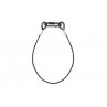 SAF75 Safety Cable 75cmx3mm 30kg BLK