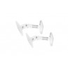 HTS20W Supp a parete per Alt bianco, set di 2