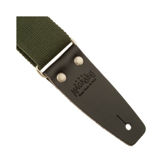 Stripe SC Entry Verde 5 cm terminali Nero fibbia Argento